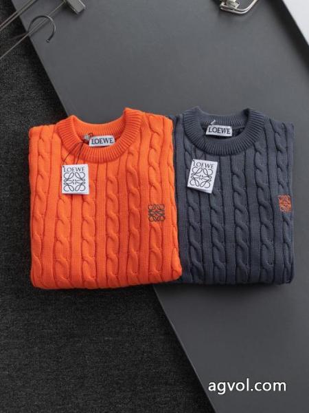 LOEWE高バージョン胸元トーテムロゴ刺繍プルオーバーニットセーター 5 