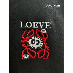 LOEWE高品質刺繍ラウンドネックパーカー