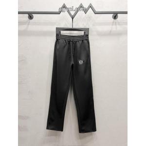 LOEWE2026秋冬新作ロゴアルファベット刺繍カジュアルパンツロング