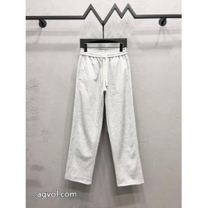LOEWE2026秋冬新作ロゴアルファベット刺繍カジュアルパンツロング