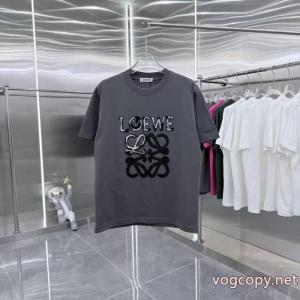 loewe2026秋冬新作丸首半袖Tシャツ男女同型