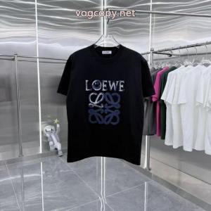 loewe2026秋冬新作丸首半袖Tシャツ男女同型