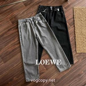 LOEWE新春夏メンズトレンド刺繍水洗マイクロストレッチストレートジーンズ
