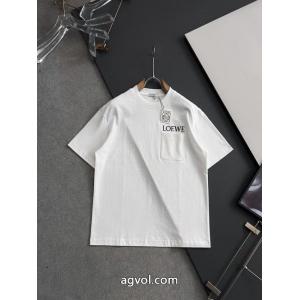 秋冬新作登場 高品質  ハイグレード偽物 通販Tシャツロエベ