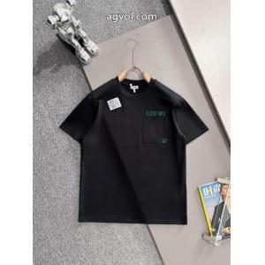 すぐにお届け 絶対欲しい 高評価アイテムブランド 偽物LOEWE半袖Tシャツ