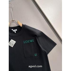 すぐにお届け 絶対欲しい 高評価アイテムブランド 偽物LOEWE半袖Tシャツ