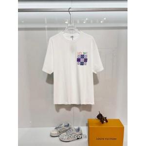 個性的な素材感も魅力 最高級 全民望むな新作半袖Tシャツコピー 商品 販売LOEWE