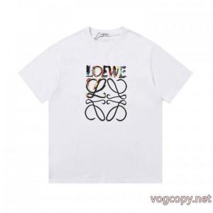 超人気デザイン HOT安い 上品でベーシックLOEWEブランド コピー 専門半袖Tシャツ