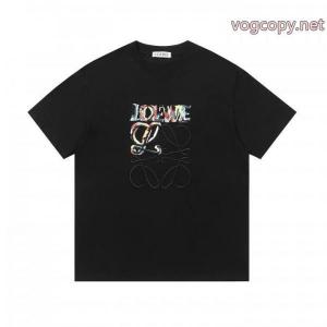 超人気デザイン HOT安い 上品でベーシックLOEWEブランド コピー 専門半袖Tシャツ