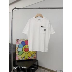 半袖Tシャツ偽物 ブランド 販売LOEWE手触りがいい VIP価格26ss海外発  高品質で綺麗