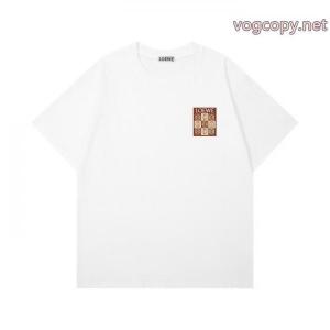 高級感演出 ユニークなデザイン 最新作正規品半袖TシャツLOEWEブランド 偽物 通販