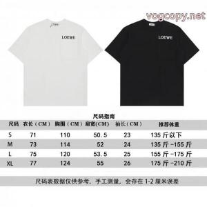 LOEWE高級感ある大人の 着心地良さ 相性抜群のコンビブランド コピー半袖Tシャツ
