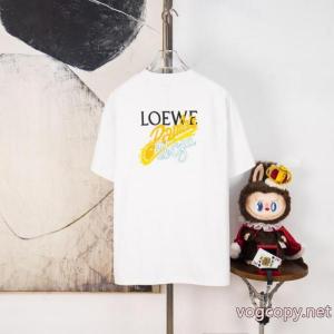 半袖Tシャツ大胆なチェックの人気トレンド 夏らしい品格が漂う 2026新作ブランド 偽物 激安LOEWE