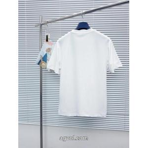 偽物 ブランド 販売LOEWE華やかなスタイル 高級感のある 新シーズン 半袖Tシャツ