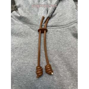 Loewe Anagramレザー刺繍フード付きパーカー