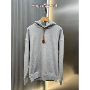 Loewe Anagramレザー刺繍フード付きパーカー