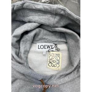 Loewe Anagramレザー刺繍フード付きパーカー