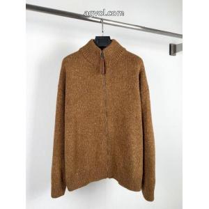 LOEWE/ロエベAnagramエンボスニットハイネックコート