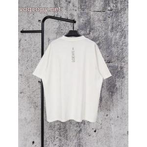 LOEWE/ロジェウェイ連名エンボスプリント半袖丸首半袖Tシャツ