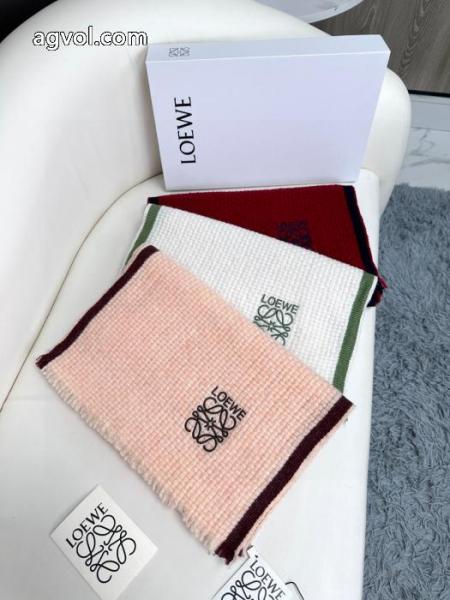 LOEWE手編み柄ラムチュールマフラーカップルマフラー 5 