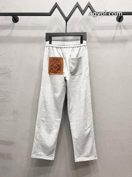 LOEWE2025秋冬新作ロゴアルファベット刺繍カジュアルパンツロング 5 