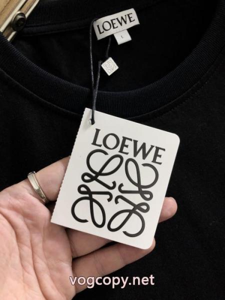 loeweシルクコットンオールインワンデザイン刺繍トップ半袖 3