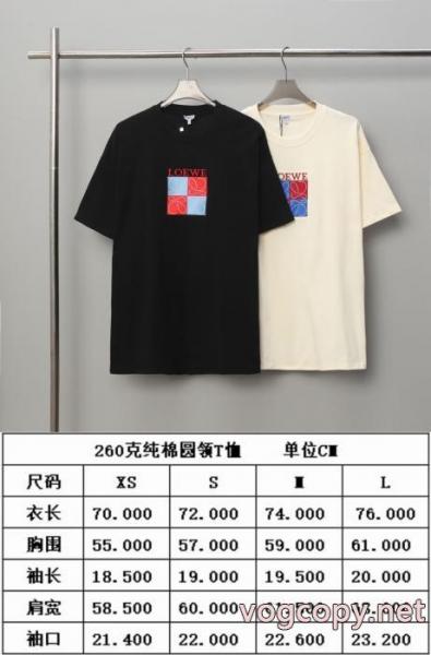 LOEWE歴代人気モデル クラシカルなデザイン 韓国高級服偽 ブランド 販売Tシャツ 5 