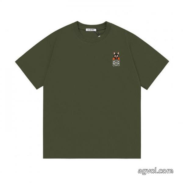 ブランド 激安ロエベ新品入荷2026 超人気新作登場 天然着色半袖Tシャツ 3