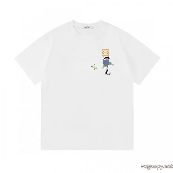 Tシャツ高級感を演出 洗練された印象 大胆にLOEWE激安 通販 専門 0 