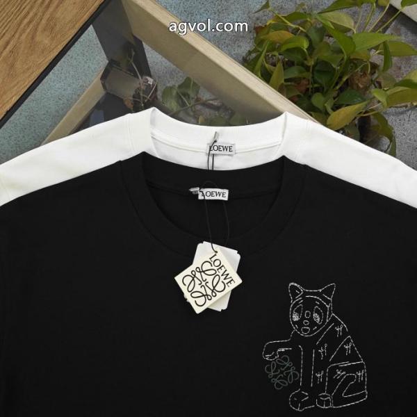 激安 通販 ブランドLOEWEHOT品質保証 定番の魅力 プレゼントにもピッタリ半袖Tシャツ 4