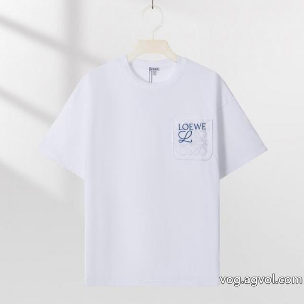 半袖Tシャツ素材感に注目 上質なもの 定番 ファッションブランド 品 激安 通販LOEWE 0 