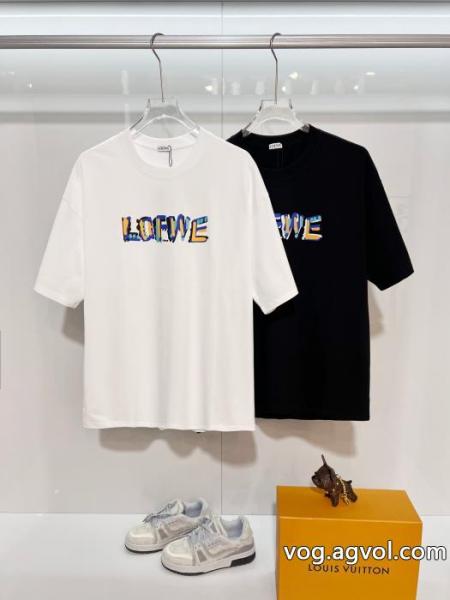 ロエベブランド 偽物 激安魅力的な 落ち着きある 上品スタイル半袖Tシャツ 0
