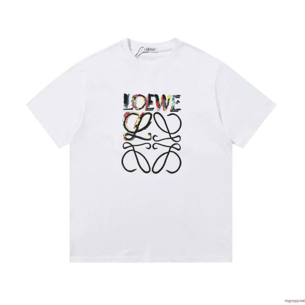 超人気デザイン HOT安い 上品でベーシックLOEWEブランド コピー 専門半袖Tシャツ 0