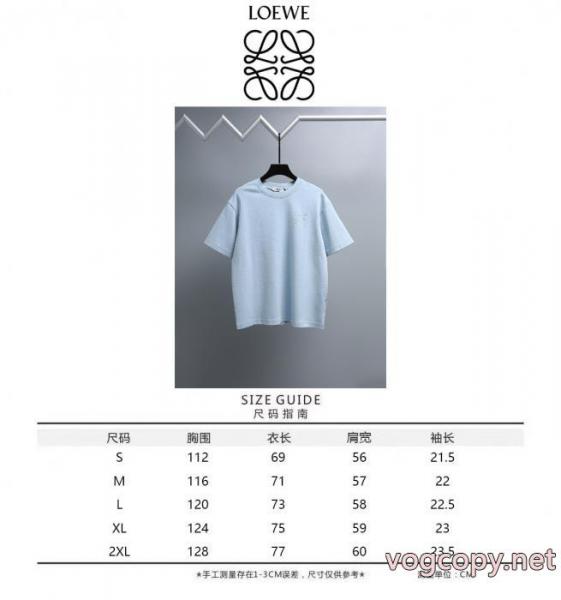 最安値送料無料 非常に人気の高い 売れ筋半袖Tシャツ偽 ブランド 通販LOEWE 5
