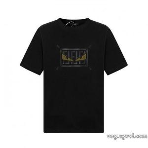 FENDI在庫確保済 上品カジュアルな雰囲気に 流行の注目ブランド半袖Tシャツ偽物 ブランド 激安