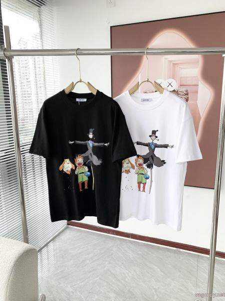 清潔感溢れる 限定的新作入荷 今年トレンド半袖Tシャツブランド フェイクLOEWE 0