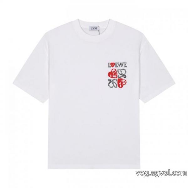 LOEWE最安値に挑戦 使えて可愛いデザイン 最終セール半袖Tシャツ激安 ブランド 通販 0