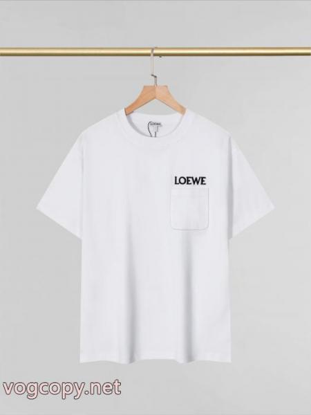 上品で優しい雰囲気に 通勤の定番 国内即発送込半袖Tシャツブランド 通販ロエベ 2