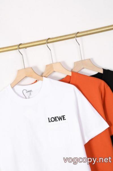 上品で優しい雰囲気に 通勤の定番 国内即発送込半袖Tシャツブランド 通販ロエベ 3