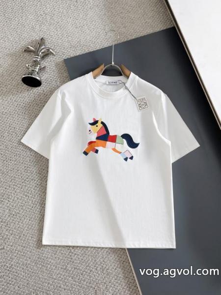 半袖Tシャツ高級感漂う 26新作限定版プリント 暖かな着心地LOEWEコピー 商品 ブランド 0