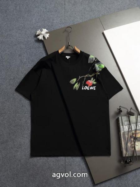 LOEWEお得な激安セール価格 爆発的人気 新作数量限定セール半袖Tシャツ偽 ブランド 購入 1