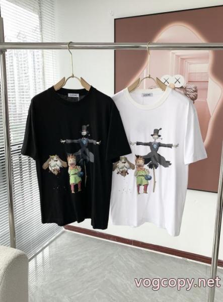 新作入荷 激安大特価定番 高品質で綺麗LOEWEブランド コピー半袖Tシャツ 5 