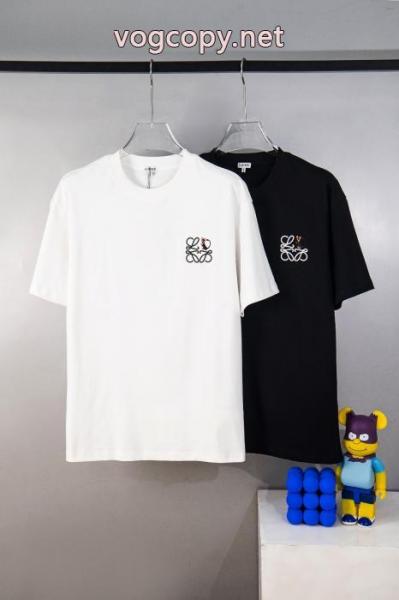高評価の人気品 ファスナー式 新作夏の優秀アイテム偽物 ブランド 激安LOEWE半袖Tシャツ 3