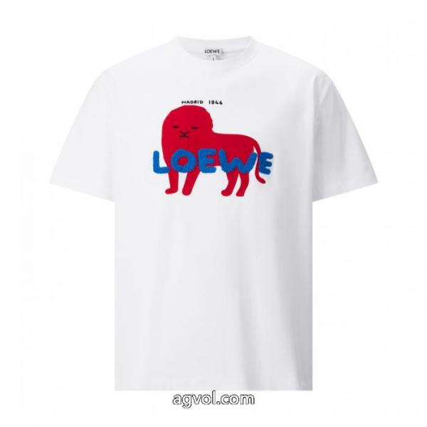 LOEWE半袖Tシャツ超HOT新品商品 セール価格 在庫希少偽物 ブランド 4