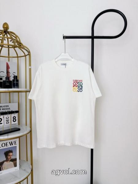 ブランド コピー ショップLOEWE天然着色 極上の着心地 個性的 半袖Tシャツ 5