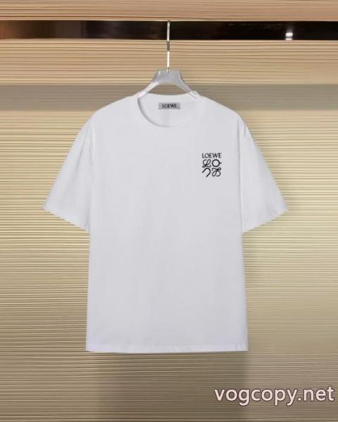 人気話題 最安値激しい争奪戦 デザイン性抜群半袖Tシャツ偽 ブランド ロエベ 2