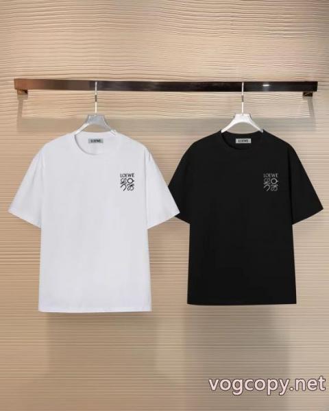 人気話題 最安値激しい争奪戦 デザイン性抜群半袖Tシャツ偽 ブランド ロエベ 3