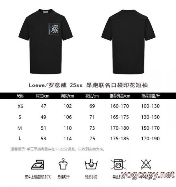 LOEWEブランド コピー 優良超人気専門店 新しい斬新なスタイル 数量限定定番人気半袖Tシャツ 5