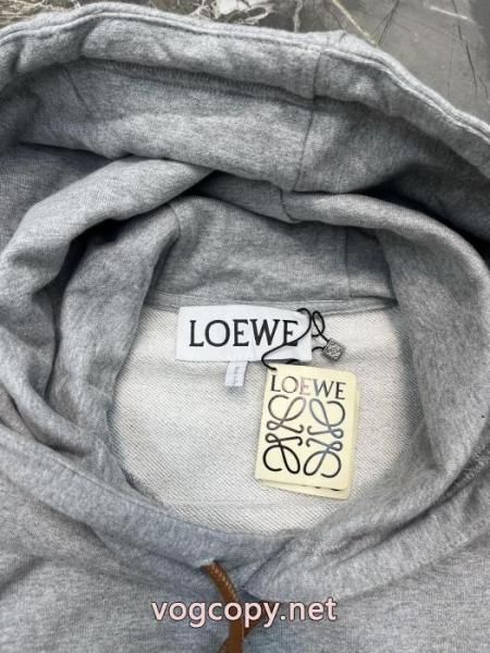 Loewe Anagramレザー刺繍フード付きパーカー 3