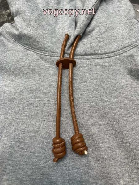 Loewe Anagramレザー刺繍フード付きパーカー 4